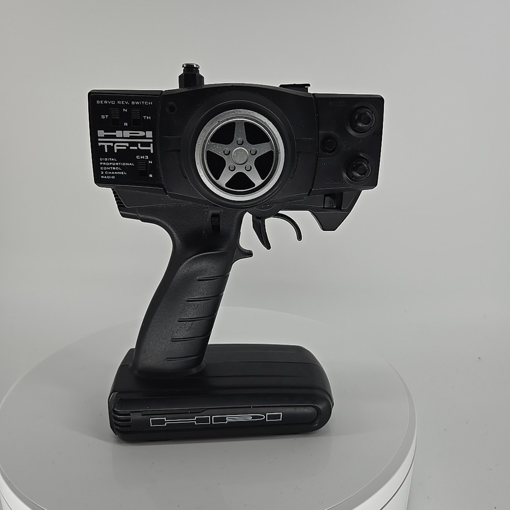 HPI racing TF-4 3-Channel AM‎ Radio Transmitter Untested For Parts Only